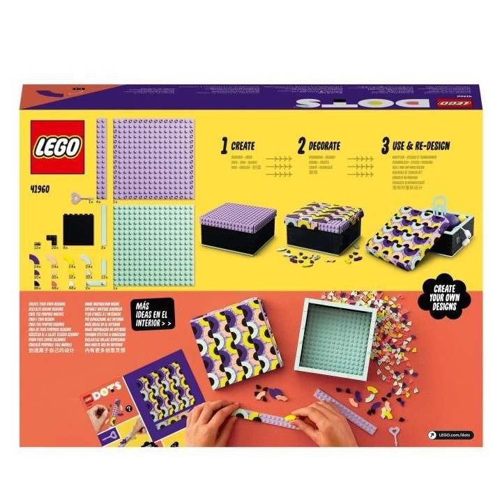 LEGO 41960 DOTS La Grande Boîte, Activité Manuelle pour Créer un Es
