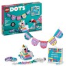 LEGO 41962 DOTS Le Kit Créatif Familial Licorne, Activité Manuelle 5-en-1, Tableau a Lettres, Vide-Poche, Cadeau