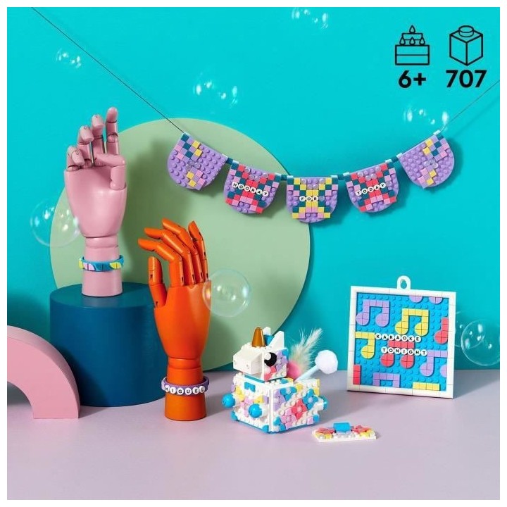 LEGO 41962 DOTS Le Kit Créatif Familial Licorne, Activité Manuelle 5