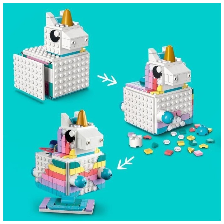 LEGO 41962 DOTS Le Kit Créatif Familial Licorne, Activité Manuelle 5