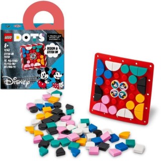 LEGO DOTS 41963 Plaque a Coudre Mickey Mouse et Minnie Mouse, Fabricat