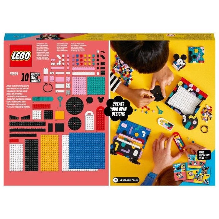 LEGO DOTS 41964 Boîte Créative La Rentrée Mickey Mouse et Minnie Mo