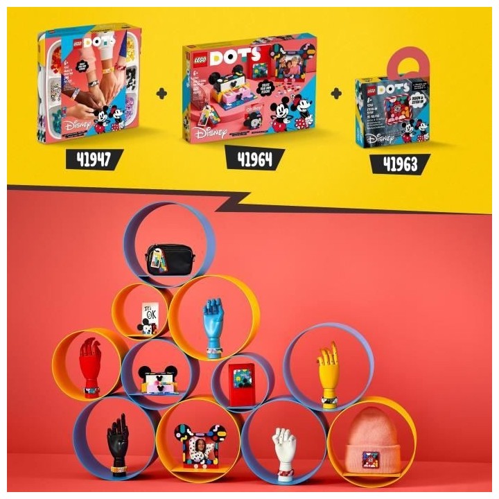 LEGO DOTS 41964 Boîte Créative La Rentrée Mickey Mouse et Minnie Mo