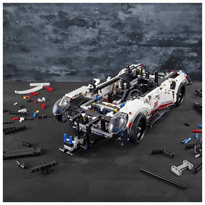 LEGO - Voiture de Course Technic Porsche 911 RSR Détaillée a Constru