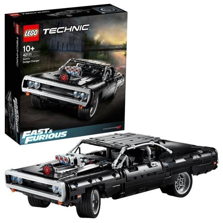 LEGO Technic 42111 La Dodge Charger de Dom, Maquette Voiture de Course