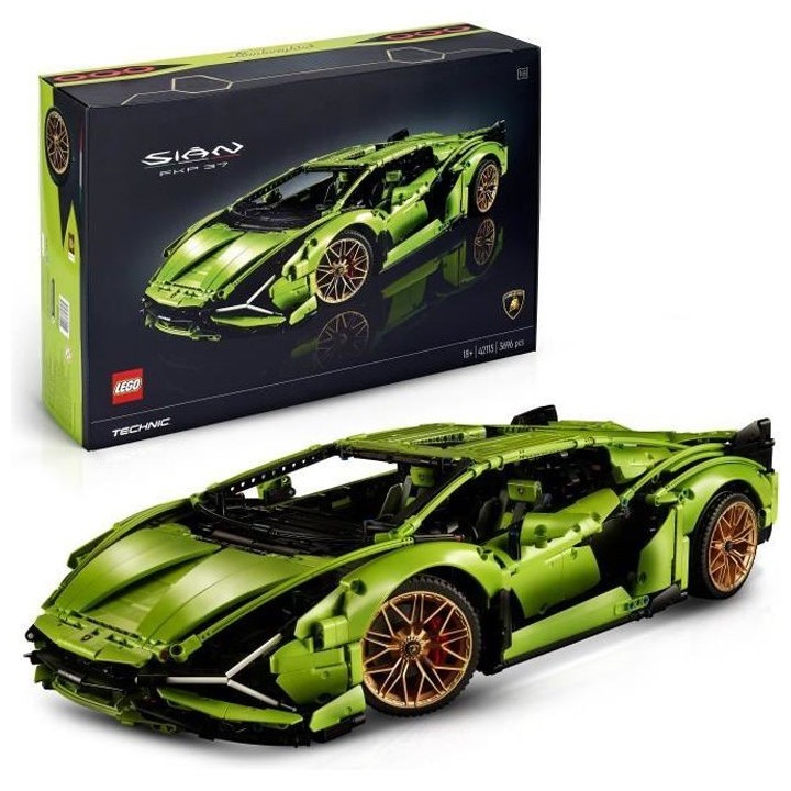 LEGO Technic 42115 Lamborghini Sián FKP 37, Maquette Voiture, 1:8, a