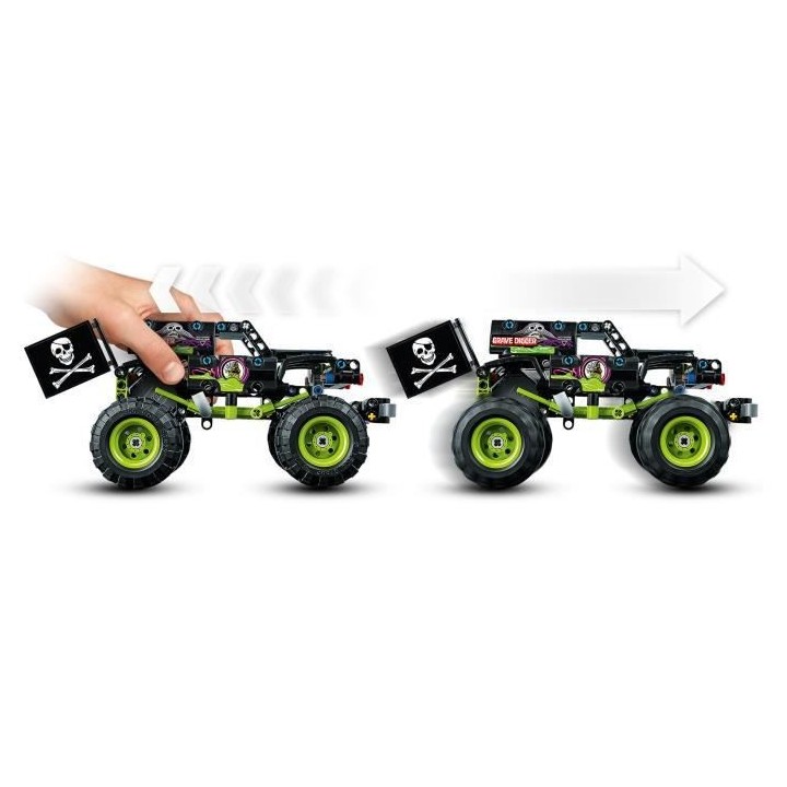 LEGO Technic 42118 Monster Jam Grave Digger, Jouet Truck, Buggy, Casca