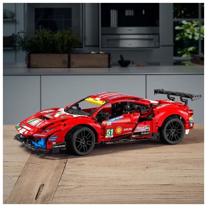 LEGO Technic 42125 Ferrari 488 GTE “AF Corse 51”, Construction, Vo