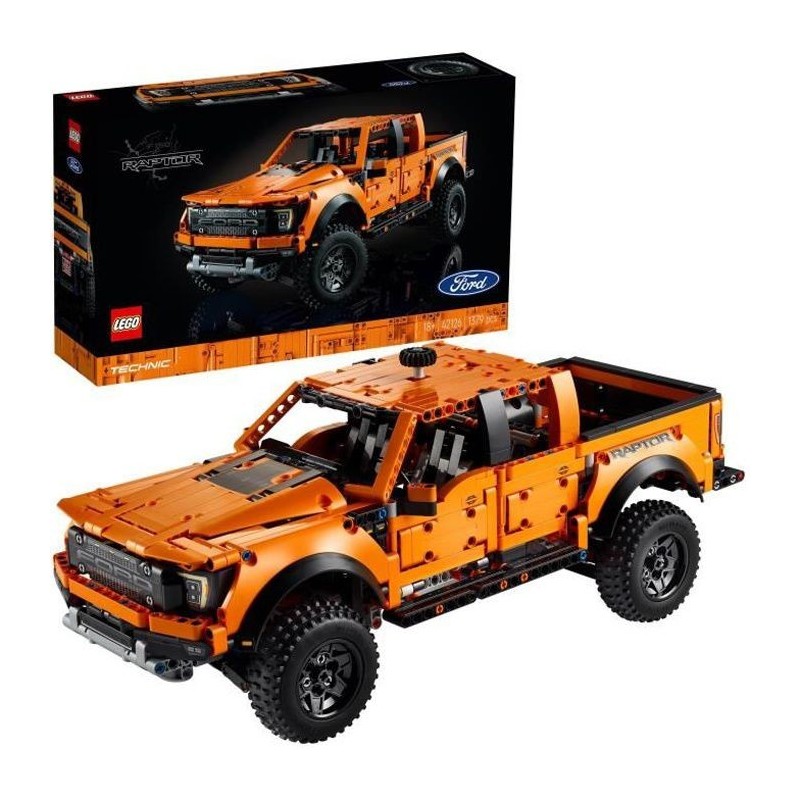 LEGO 42126 Technic Kit Ford F-150 Raptor, Maquette de Voiture a Construire, Cadeau pour Adulte, Modélisme Voiture