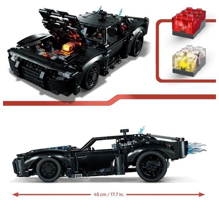 LEGO Technic 42127 La Batmobile de Batman, Jouet Batmobile, Voiture Ba