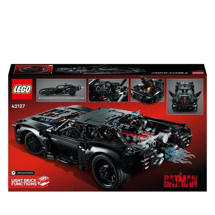 LEGO Technic 42127 La Batmobile de Batman, Jouet Batmobile, Voiture Ba