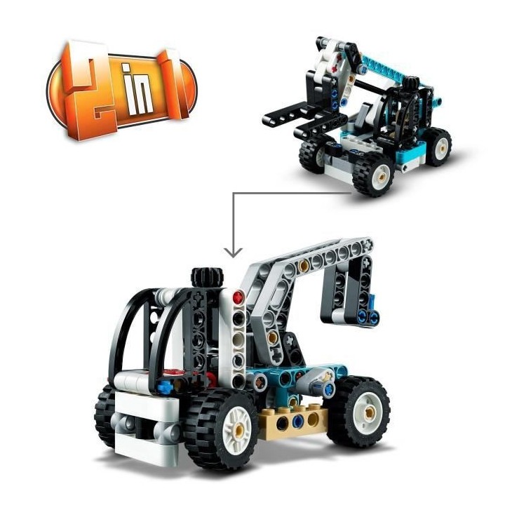 LEGO 42133 Technic Le Chariot Élévateur, Modele de Remorquage, Ensem
