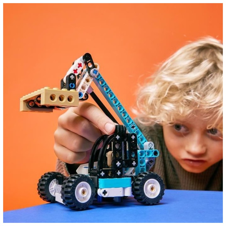 LEGO 42133 Technic Le Chariot Élévateur, Modele de Remorquage, Ensem