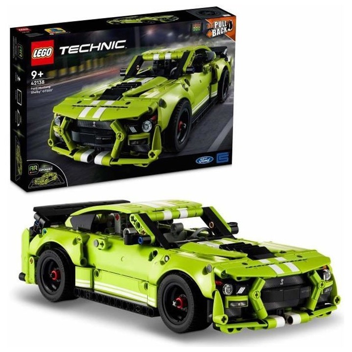 LEGO 42138 Technic La Ford Mustang Shelby GT500, Maquette de Voiture d
