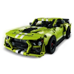 LEGO 42138 Technic La Ford Mustang Shelby GT500, Maquette de Voiture de Course a Construire a Rétrofriction, Jouet avec Appli R