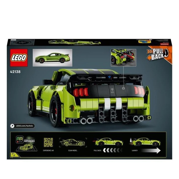 LEGO 42138 Technic La Ford Mustang Shelby GT500, Maquette de Voiture d