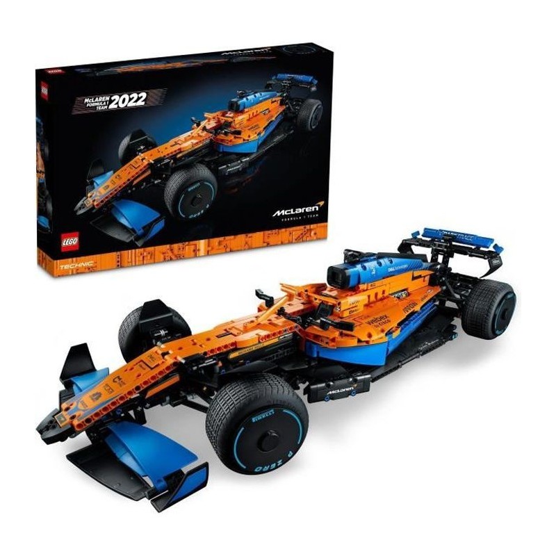 LEGO 42141 Technic La Voiture De Course McLaren Formula 1 2022, Modele Réduit F1, Kit de Construction, Maquette pour Adultes