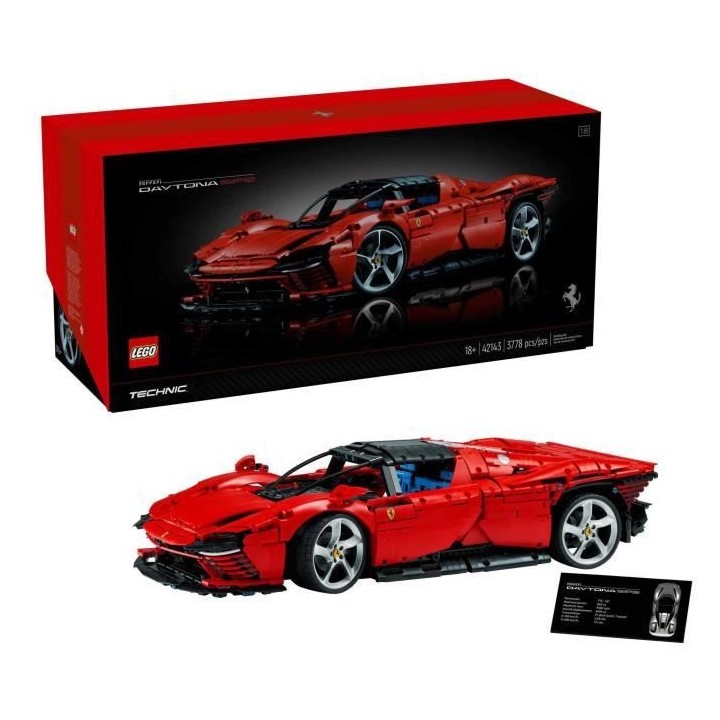 LEGO Technic 42143 Ferrari Daytona SP3, Voiture Modélisme, Maquette a