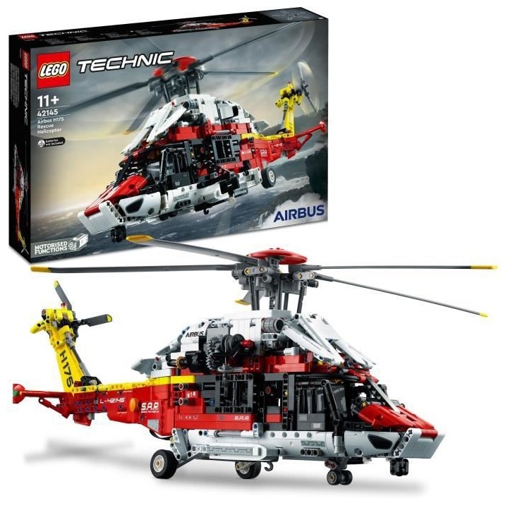 LEGO Technic 42145 L'Hélicoptere de Secours Airbus H175, Jouet Constr