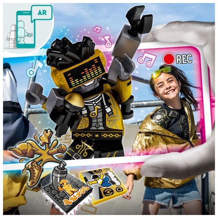 LEGO 43107 VIDIYO™ Hiphop Robot BeatBox Créateur de Clip Vidéo Mus