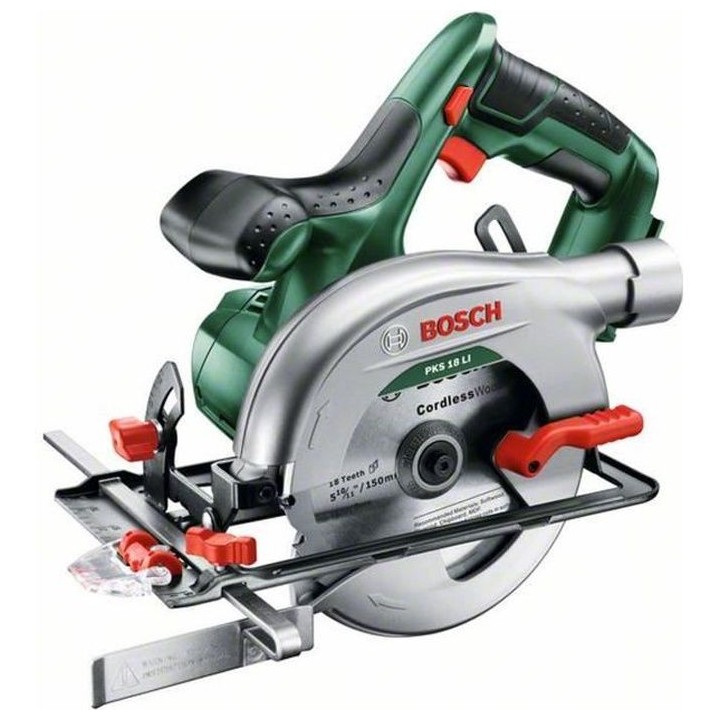 Scie circulaire sans-fil Bosch - PKS 18 Li (Livrée sans batterie ni c