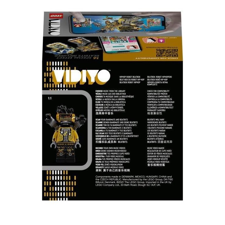 LEGO 43107 VIDIYO™ Hiphop Robot BeatBox Créateur de Clip Vidéo Mus