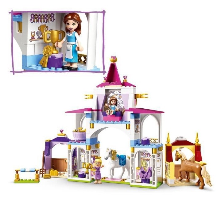 LEGO 43195 Disney Les Écuries Royales de Belle et Raiponce Jouet de C