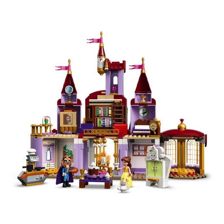 LEGO 43196 Disney Le château de la Belle et la Bete, jouet du film Di