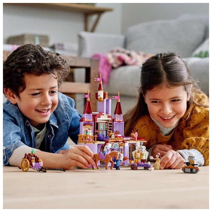 LEGO 43196 Disney Le château de la Belle et la Bete, jouet du film Di