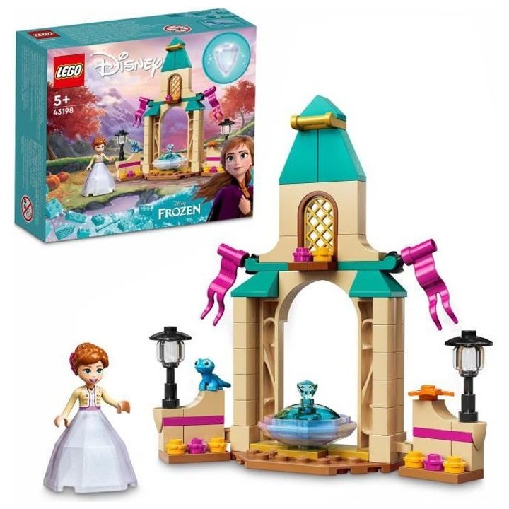 LEGO 43198 Disney La Cour du Château d'Anna, Jouet de Construction po