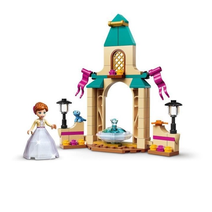 LEGO 43198 Disney La Cour du Château d'Anna, Jouet de Construction po