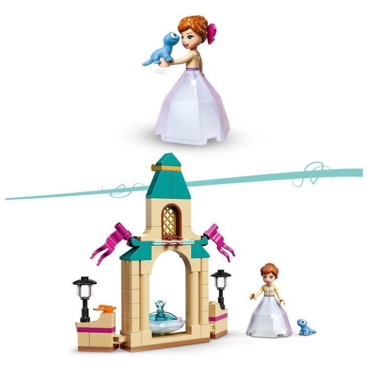LEGO 43198 Disney La Cour du Château d'Anna, Jouet de Construction po