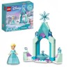 LEGO 43199 Disney La Cour du Château d'Elsa, Jouet de Construction pour Enfants, Mini-Poupée Reine des Neiges 2 et Robe Diaman