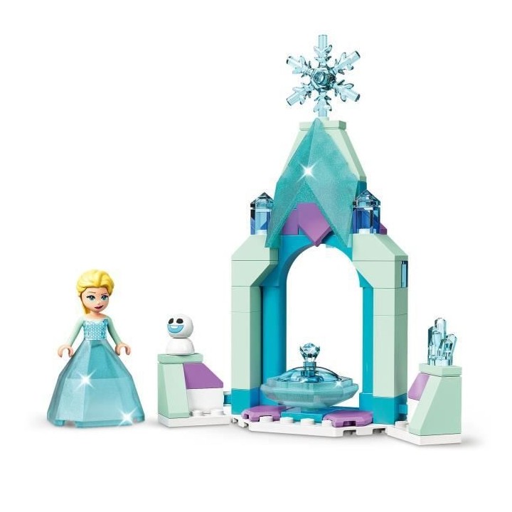LEGO 43199 Disney La Cour du Château d'Elsa, Jouet de Construction po