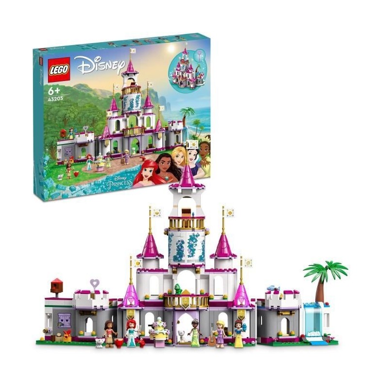 LEGO Disney Princess 43205 Aventures Épiques dans le Château, Jouet de Construction