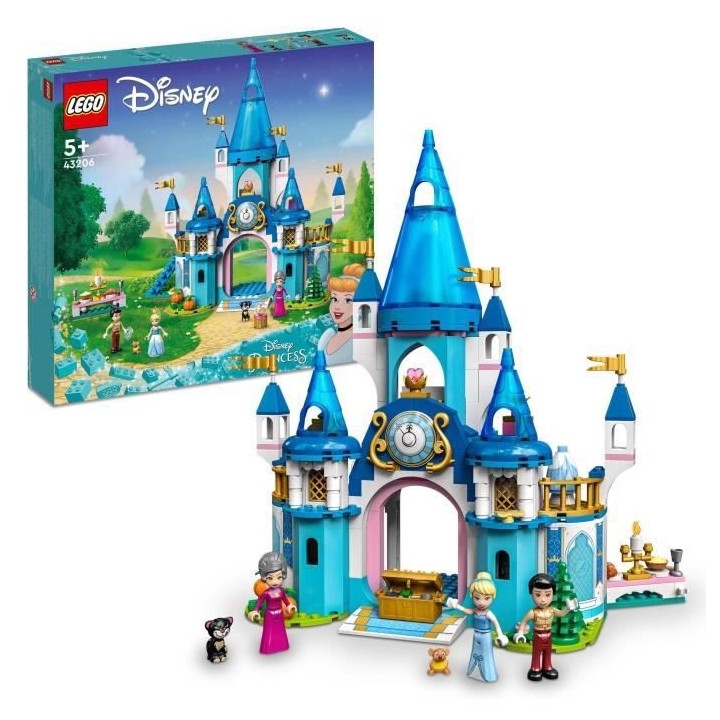 LEGO Disney Princess 43206 Le Château de Cendrillon et du Prince Char