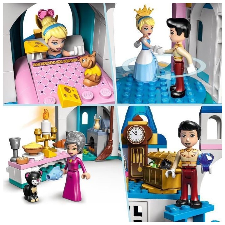 LEGO Disney Princess 43206 Le Château de Cendrillon et du Prince Char
