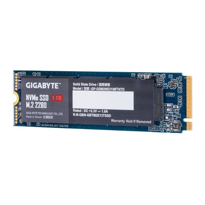 GIGABYTE - SSD Interne - 1To - M.2 NVMe (GP-GSM2NE3100TNTD)