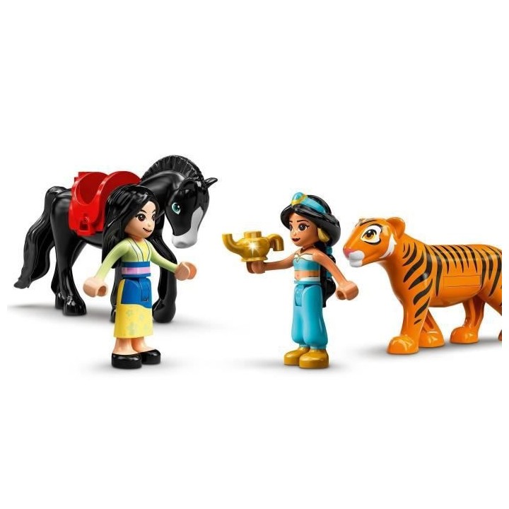 LEGO 43208 Disney Princess Les Aventures de Jasmine et Mulan, Jouet de