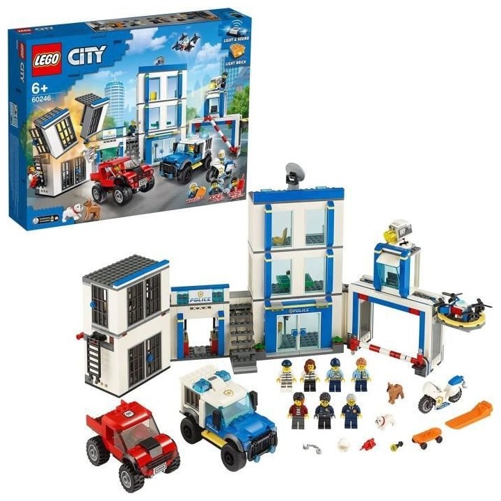 LEGO City 60246 Le commissariat de police, Jouets de Camion, Moto, Min