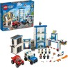 LEGO City 60246 Le commissariat de police, Jouets de Camion, Moto, Minifigurines pour Enfant Filles Garçons 6 ans et +