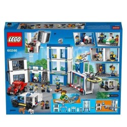 LEGO City 60246 Le commissariat de police, Jouets de Camion, Moto, Minifigurines pour Enfant Filles Garçons 6 ans et +