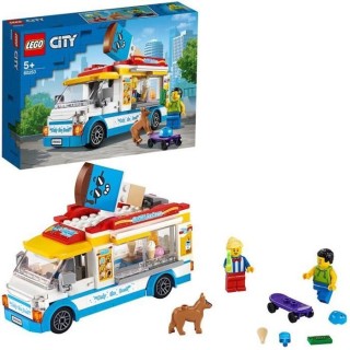 LEGO City 60253 Le camion de la marchande de glaces, Kit de Constructi