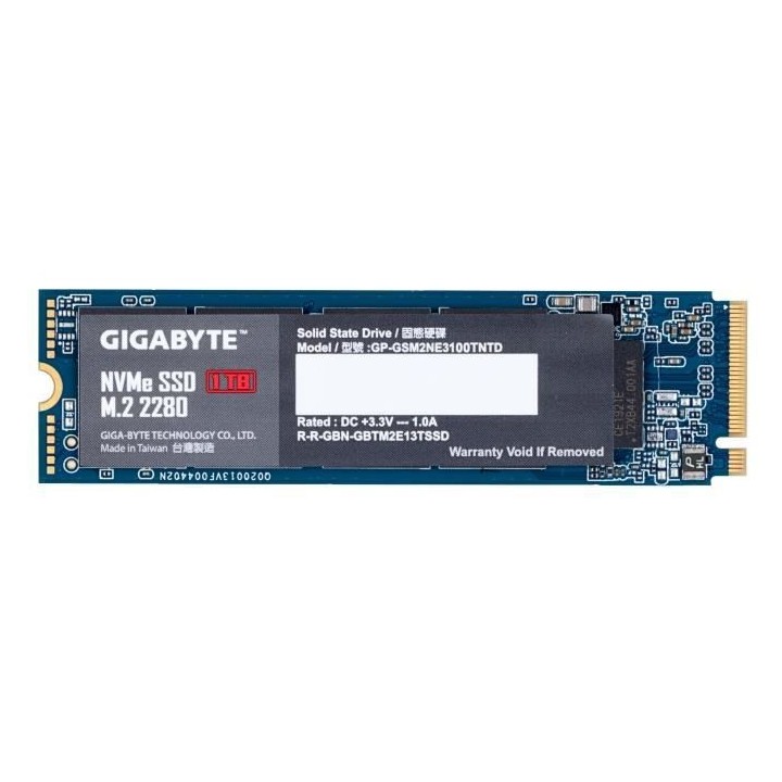 GIGABYTE - SSD Interne - 1To - M.2 NVMe (GP-GSM2NE3100TNTD)