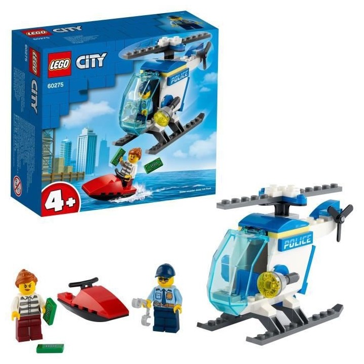 LEGO City 60275 L'Hélicoptere de la Police, Jouet avec Minifigurines,