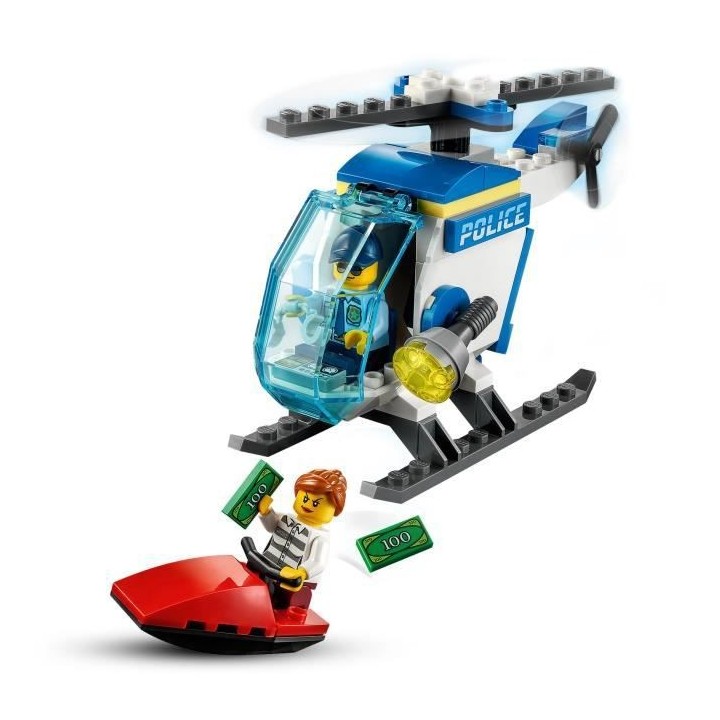 LEGO City 60275 L'Hélicoptere de la Police, Jouet avec Minifigurines,