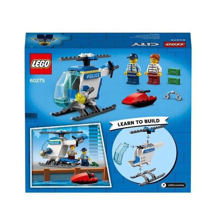 LEGO City 60275 L'Hélicoptere de la Police, Jouet avec Minifigurines,