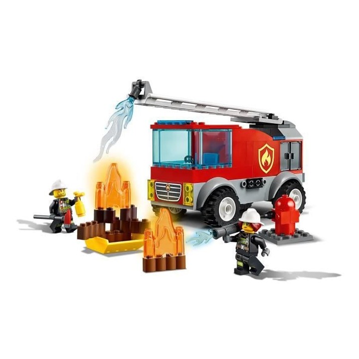 LEGO City 60280 Le Camion des Pompiers avec Échelle, Jouet Éducatif,