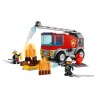 LEGO City 60280 Le Camion des Pompiers avec Échelle, Jouet Éducatif, Minifigurine, Véhicule