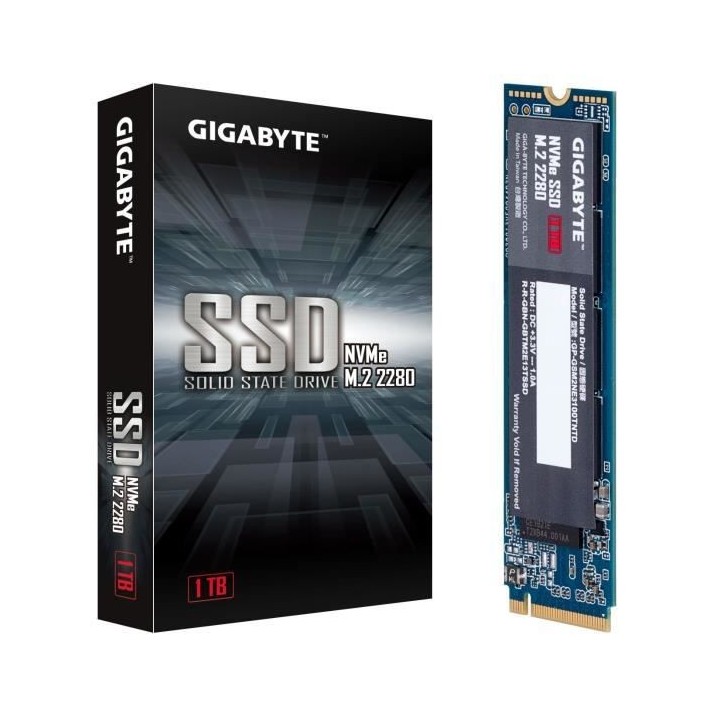 GIGABYTE - SSD Interne - 1To - M.2 NVMe (GP-GSM2NE3100TNTD)
